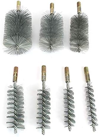 1Pc 18mm Round Tube Cylinder Bores Cleaning Wire Brush Stainless Steel by Baisiky