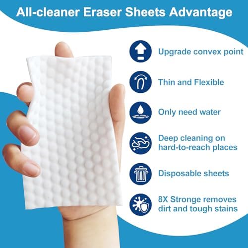 52 PCS Magic Sponge Eraser Sheets, Upgrade Convex Point Melamine - Image 2