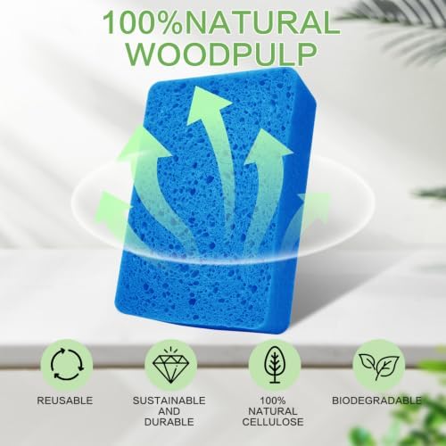 10-Count Kitchen Sponges, Compostable Thicker Pop-Up Sponges - Image 3