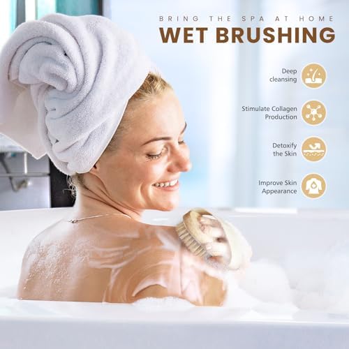 POPCHOSE Dry Brush for Lymphatic Drainage, Dry Brushing Body Brush - Image 4