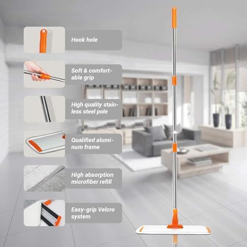 Microfiber Flat Wet-Dry Mop - Image 2