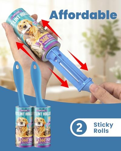 POPCHOSE Lint Roller for Pet Hair Extra Sticky, 180 Sheets - Image 5