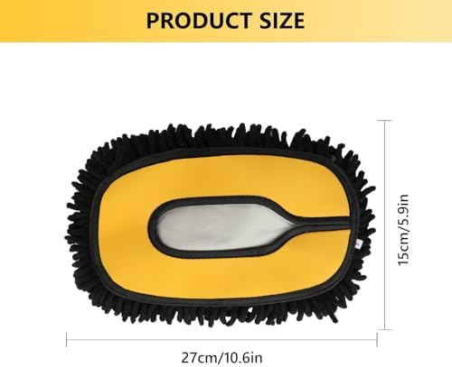 Car Wash Brush Replacement Head Cover, Soft Microfiber Car Wash Mop Head - Image 2