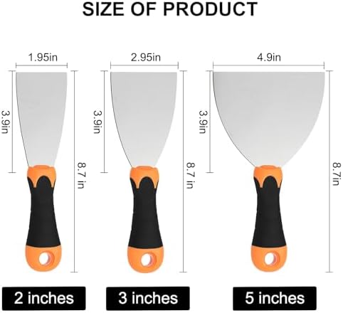 WEGAZ 3-Piece Spackle Knife Set - Image 2