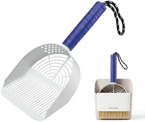 Cat Litter Scoop with Holder, 3 in 1 Metal Kitty Scooper by Unknown