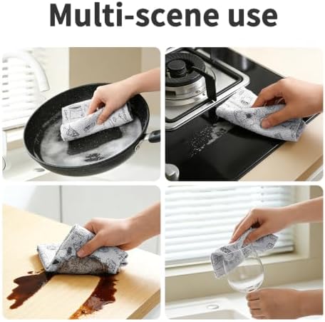 Microfiber Cleaning Cloth Roll, 20 Pack Tear Away Reusable Microfiber Towels - Image 7