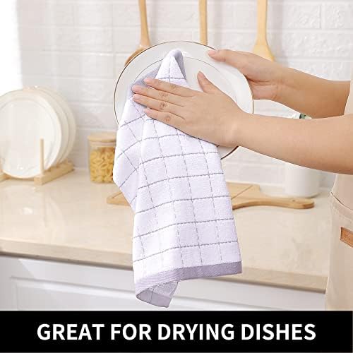 Homaxy 100% Cotton Terry Kitchen Dish Cloths, 6 Pack - Image 4