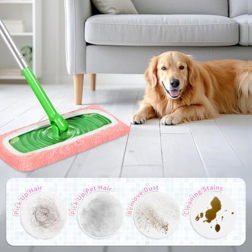 8 Pack Reusable Coral Fleece Mop Pads Fit - Image 4