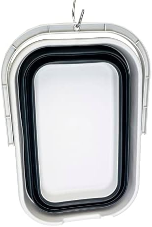 SAMMART 12L Collapsible Rectangular Handy Basket/Bucket/Multiuse Foldable Water - Image 6