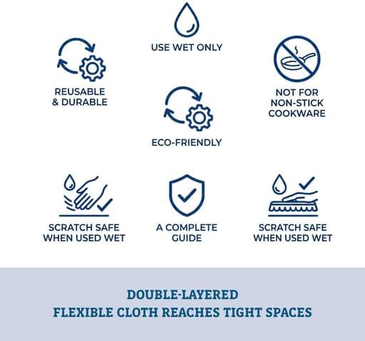 Redecker Mini Copper Scrubber Pads – Small Non-Scratch Scrubbers - Image 6