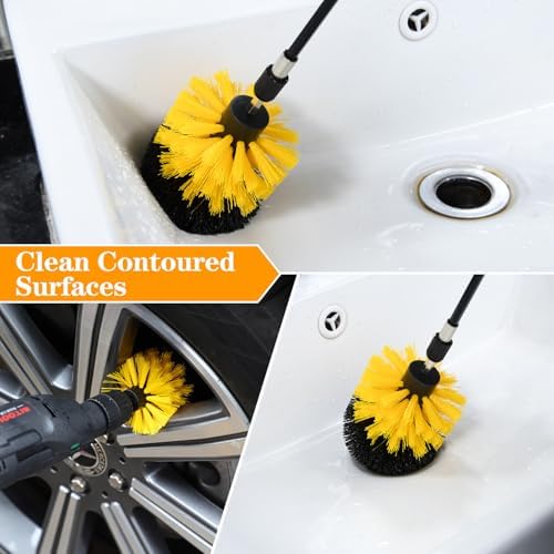 5pcs Drill Brush Attachment Set, - Image 4