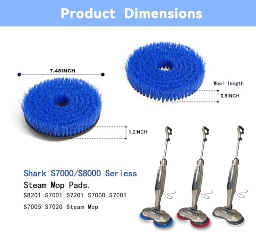 S7001 Upgraded Mop Pad Replacement Brush Heads - Image 2
