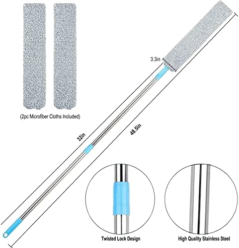 Retractable Gap Dust Cleaner Under Appliance Microfiber Duster Dust Brush - Image 5