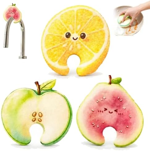 Fruit Shaped Dishwashing Sponge Scrubber, Kitchen Dish Scrubber by Unknown
