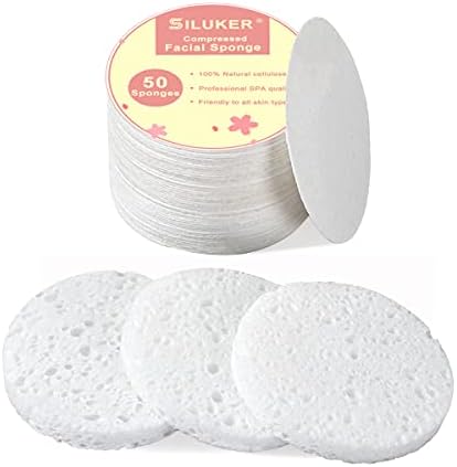 50-Count Compressed Facial Sponges by SILUKER