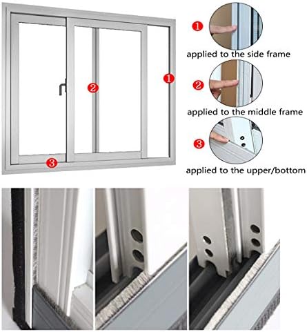 Brush Weather Stripping Window Insulation Sealer - Image 6