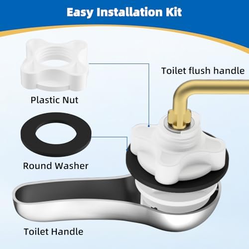 Hibbent Metal Side Mount Toilet Handle Replacement Kit - Image 6