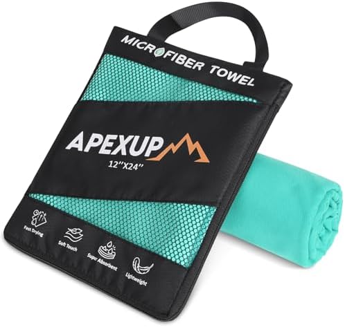 APEXUP Microfiber Travel Towel, Ultra Absorbent Quick Dry Towels, Lightweight by APEXUP