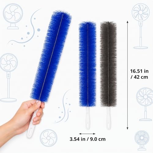 Healifty 2PCS Fan Cleaning Brush Set, Bendable Duster - Image 4