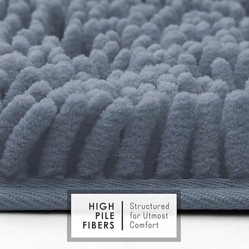 Hearth & Harbor Bathroom Rugs, Chenille Bath Mat - Image 3