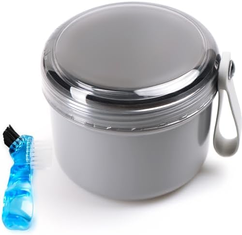 Leak Proof Travel Denture Bath Case by Mckkor