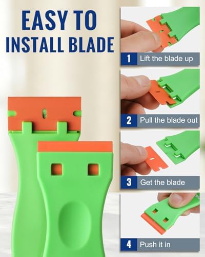 WORKPRO Plastic Razor Blade Scraper Kit, 12 Scrapers - Image 5