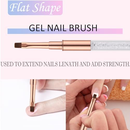3Pcs Nail Art Clean Up Brushes, - Image 3