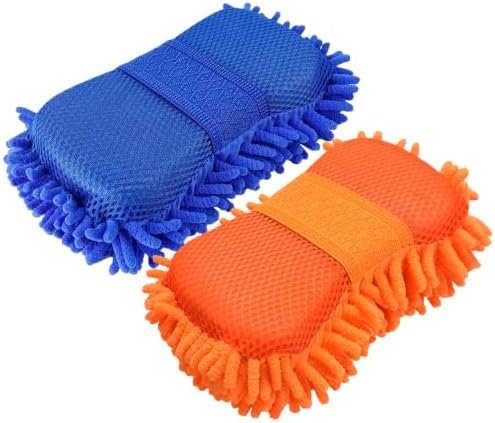 2 PCS Microfiber Car Wash Sponge, Scratch-Free Vehicle Washing Mitt by Unknown