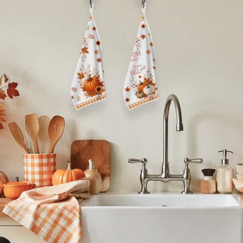 Fall Pumpkin Kitchen Towels 4 PCS - Image 6