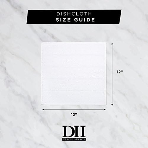 DII Cleaning Collection Soft Highly Absorbent Microfiber, Dishcloth Set - Image 3
