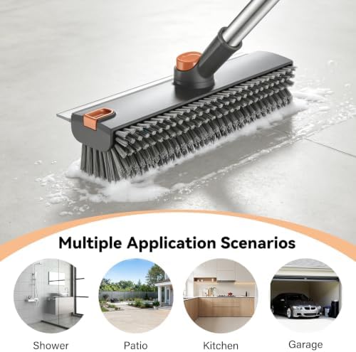 SetSail Floor Scrub Brush with Scraper and Stiff Bristle - Image 6