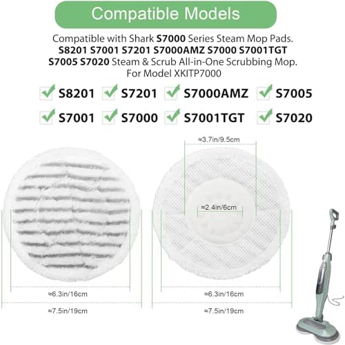 S8201 Steam Mop Pads Replacement - Image 2