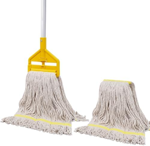 Heavy Duty Commercial Industrial Mop, Loop-End String Wet Mop by YorHele