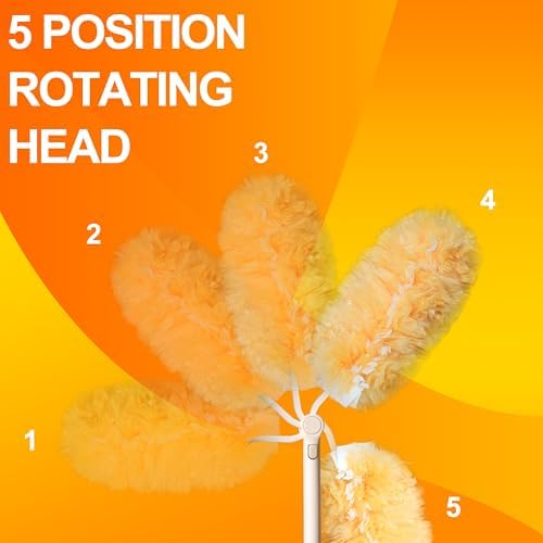 Heavy Duty Multi Surface 360°Heavy Duty 30 Duster Refills & 2 Handle, Compatible - Image 6
