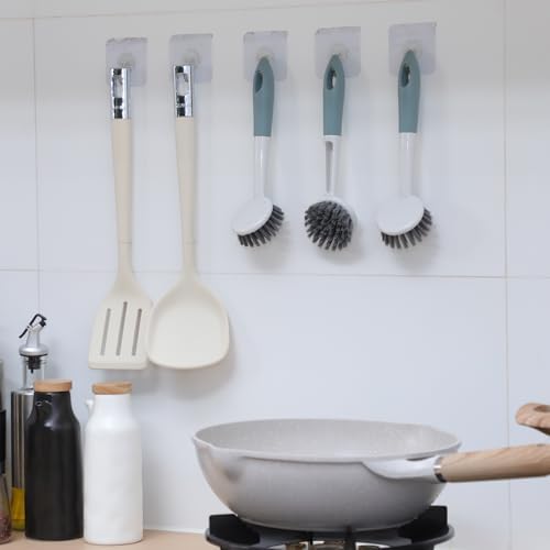 Patelai 24 Pack Long Handle Dish Scrub Brush Stiff Bristles - Image 7