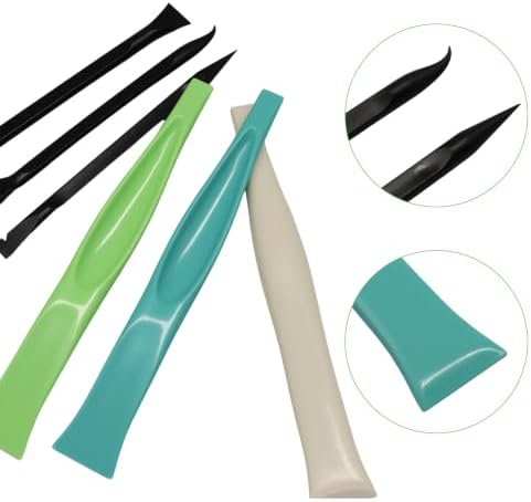 Jiozermi 6 Pack Non-Scratch Plastic Scraper Tool Set - Image 4