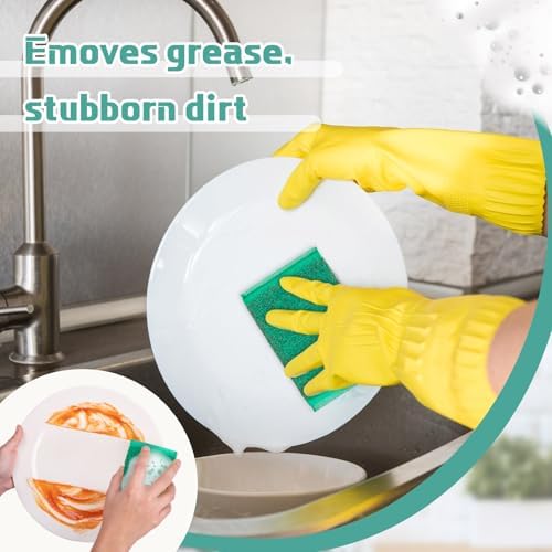 Thyle 24 Pack Kitchen Sponges for Dish, Non Scratch Scrubber, Vibrant Color - Image 4