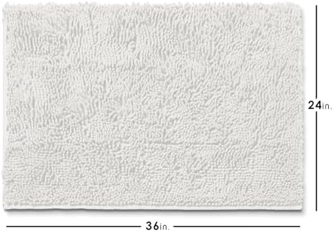 Hearth & Harbor Bathroom Rugs, Chenille Bath Mat - Image 3