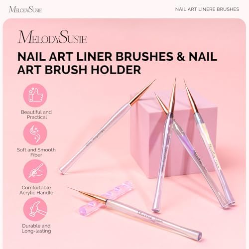 MelodySusie 5Pcs Nail Art Liner Brushes - Image 2