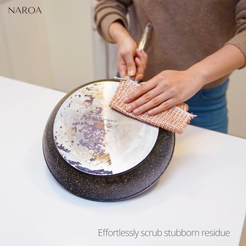 Naroa Copper Scrubbing Pads 3 Pack | 2-Ply Non-Abrasive Metal Mesh Scrubber | - Image 5