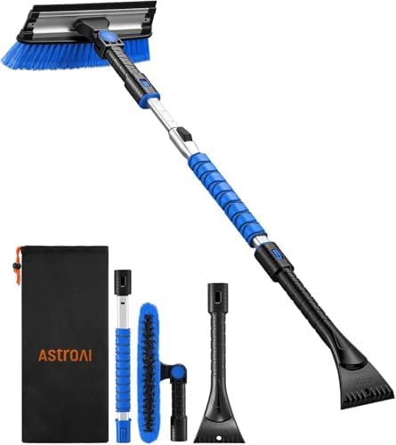 AstroAI 47" Extendable 3-in-1 Snow Brush & Ice Scrapers by AstroAI