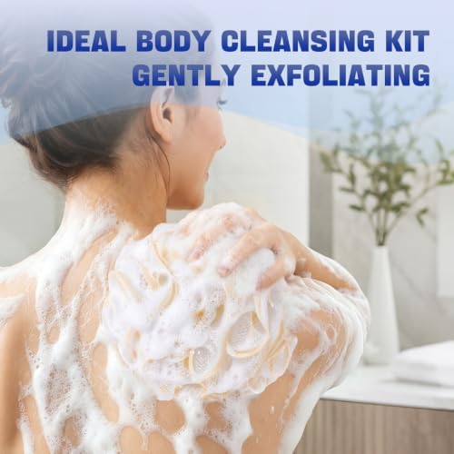 AmazerBath Loofah Sponge 75g/Piece, Exfoliating Bath Sponge Body Scrubber - Image 3
