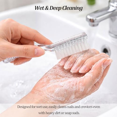 Dual-Sided Handle Grip Nail Cleaning Brush - Image 5
