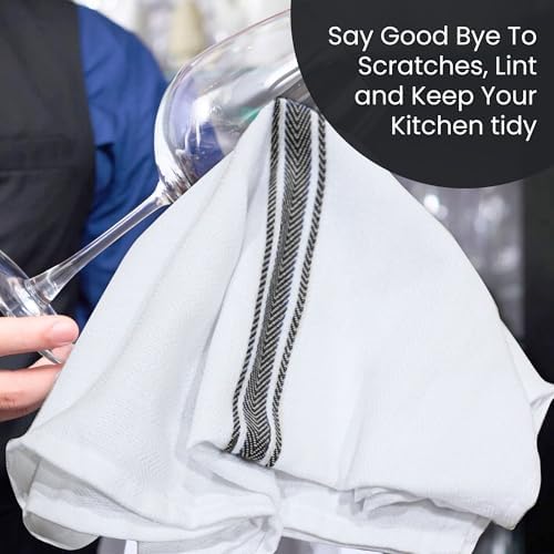 WHITEWRAP Kitchen Dish Towels for Kitchen, Highly Absorbent for Drying and - Image 2