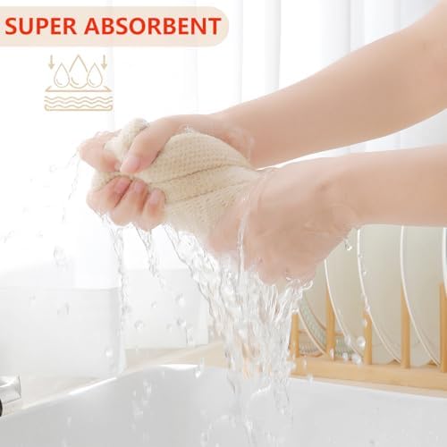 Homaxy 100% Cotton Waffle Weave Kitchen Dish Cloths - Image 3