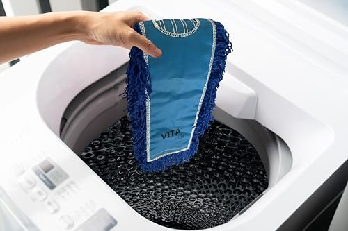 Industrial Dust Mop Kit – Includes 48 Inch Blue Twisted Closed Loop Mop Head - Image 7