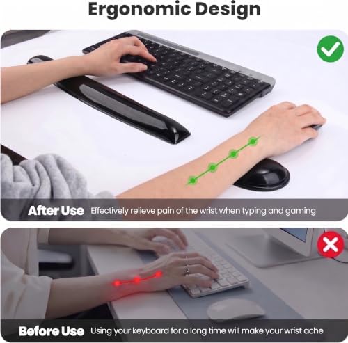 Gel Keyboard & Mouse Wrist Rest Set - Image 3