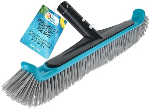 U.S. Pool Supply 17.7" Pool Brush Head Curved Ends Scrub Inground Pools by USPoolSupply