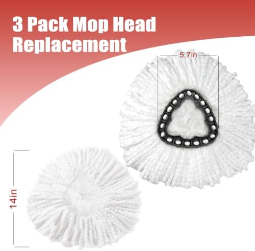 3 Pack Mop Replacement Heads, Compatible - Image 3