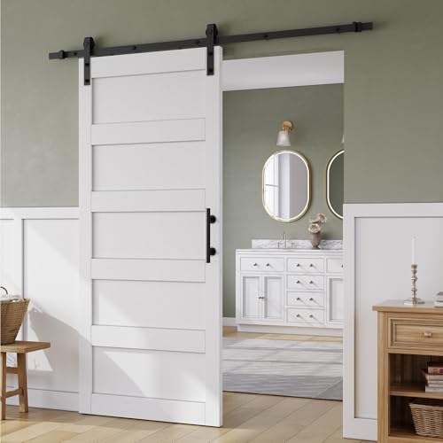 SMARTSTANDARD 34in x 84in Sliding Barn Door - Image 2